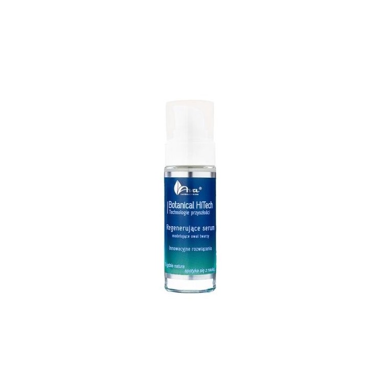 Ava Botanical HiTech Regenerating Serum modeling the oval of the face 30 ml