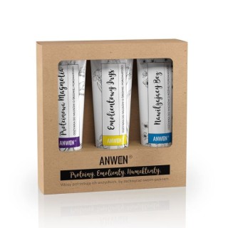 Anwen Set of conditioners for medium porosity hair Moisturizing Lilac, Emolint Iris, Protein Magnolia 3x100 ml Anwen Set of conditioners for medium porosity hair Moisturizing Lilac, Emolint Iris, Protein Magnolia 3x100 ml