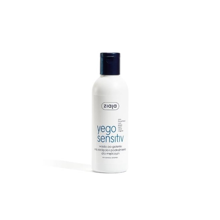 Ziaja Yego Sensitiv Aftershave water for cuts and irritations for men 200 ml