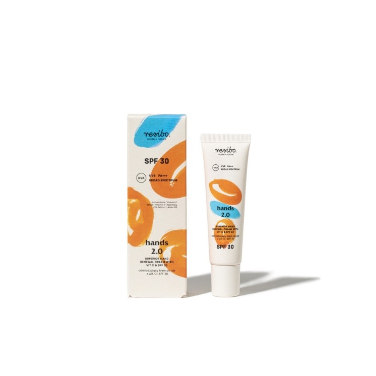 Resibo Hands 2.0 rejuvenating hand cream with Vitamin C and SPF30 30 ml