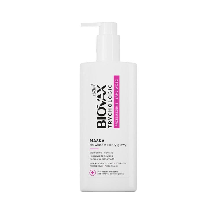 BIOVAX Trychologic Masker voor haar en hoofdhuid Droogheid en broosheid 200 ml