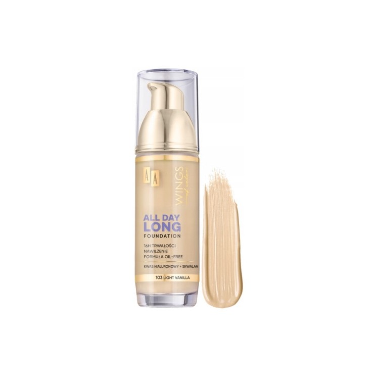 AA Wings Of Color All Day Long Face foundation /103/ Light Vanilla 35 ml