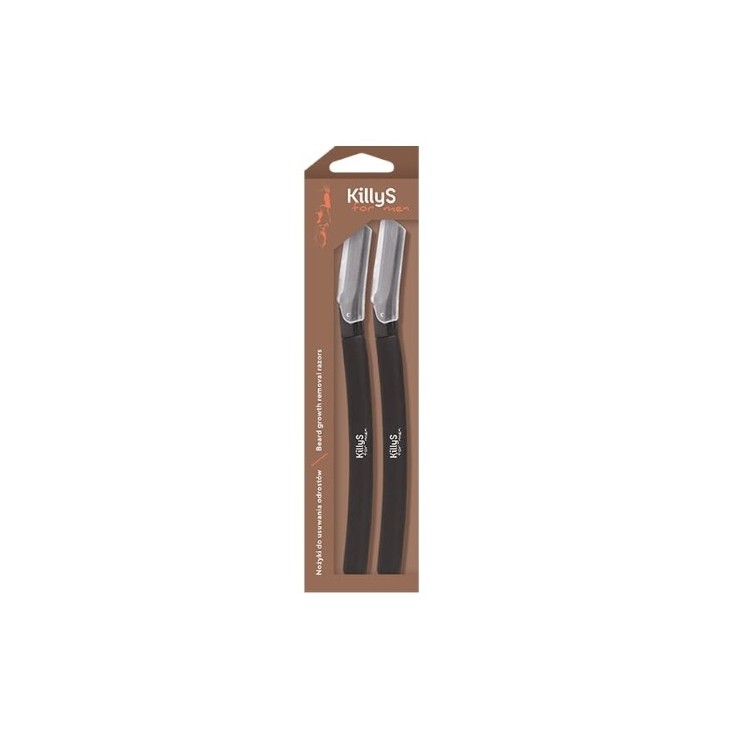 KillyS For Men Scissors for removing regrowing hair on the cheeks, 2 pieces