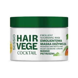 Sessio Hair Vege Cocktail verzachtend voedend haarmasker Mango en Peterselie 250 g Sessio Hair Vege Cocktail verzachtend voedend haarmasker Mango en Peterselie 250 g
