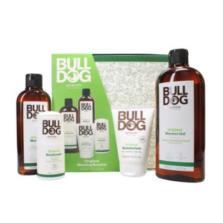 Bulldog Morning Rutine Body care set: Shower gel 500 ml + Antiperspirant Roll-on 75 ml + Shampoo 300 ml + Cream