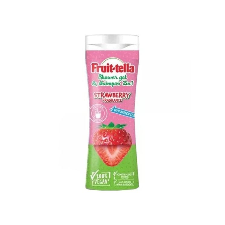 Fruit-tella Douchegel 2in1 Aardbei 300 ml