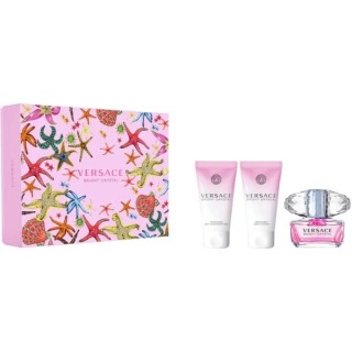 Versace Bright Crystal set Eau de Toilette for women spray 50 ml + body lotion 50 ml + shower gel 50 ml