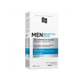 AA Men Sensitive Aftershave Gel-Compress Koelend-Regenererend 100 ml